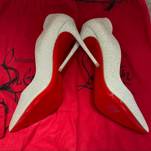 Christian Louboutin Shoes - NIB Christian Louboutin Hot Chick 100 Glitter Pump